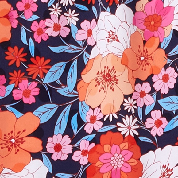 COPY - Draper James Square Neck, Maren Martina Midi Dress in Wildflower Bouquet… - Picture 3 of 6